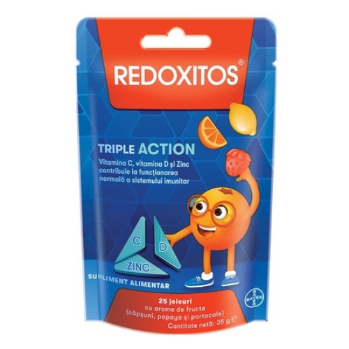 Mama si copil - Redoxitos Triple Action x 25 jeleuri Zephyr Labs