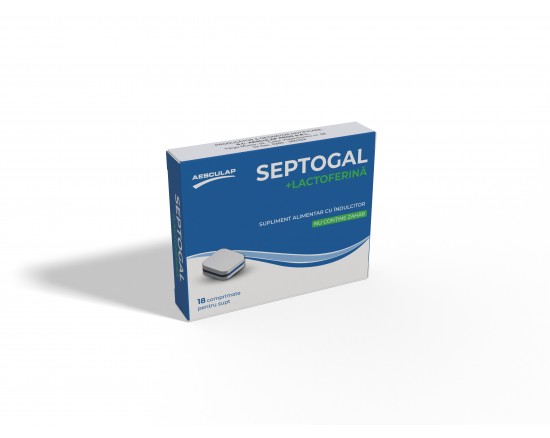 Septogal + Lactoferina x 18 compr. Septogal + Lactoferina x 18 compr.