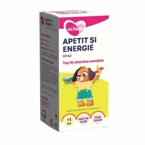 Mama si copil - Alinan apetit si energie sirop x 150ml Zephyr Labs
