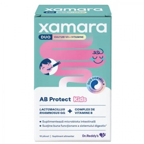Suplimente alimentare - Xamara Duo AB Protect Kids, 10 plicuri Zephyr Labs