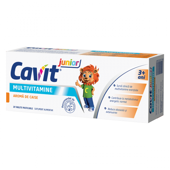 Cavit Junior multivitamine caise, 20 tablete