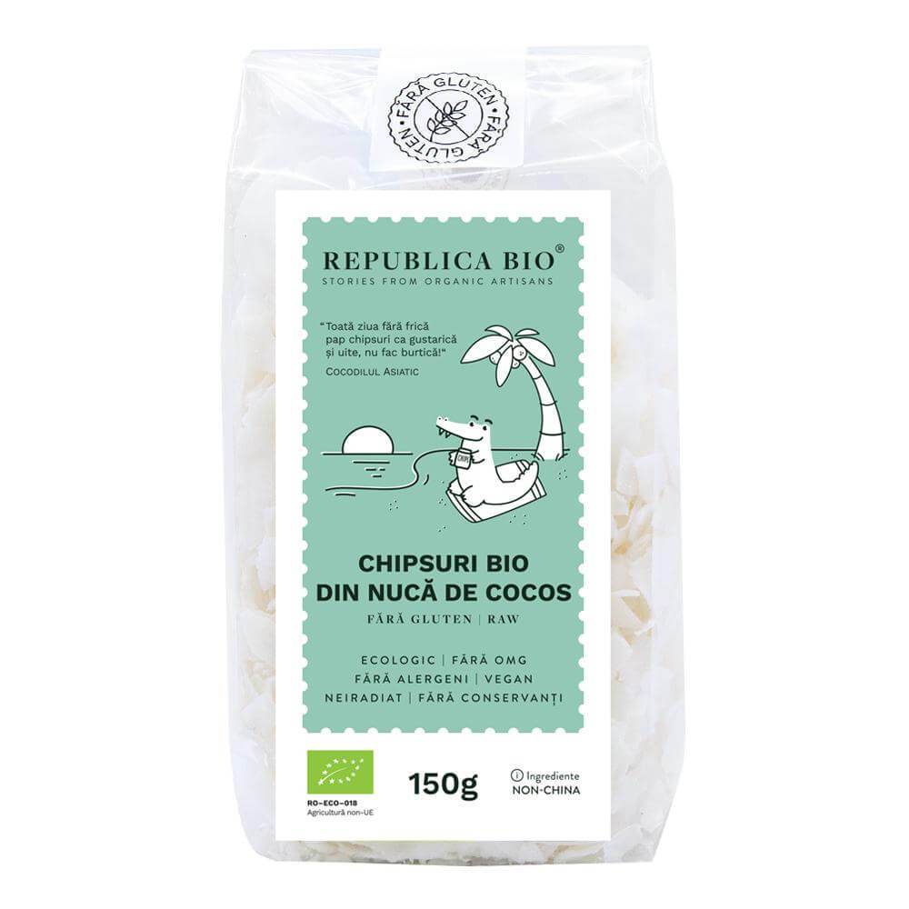 Chipsuri BIO din nuca de cocos, 150g Chipsuri BIO din nuca de cocos, 150g