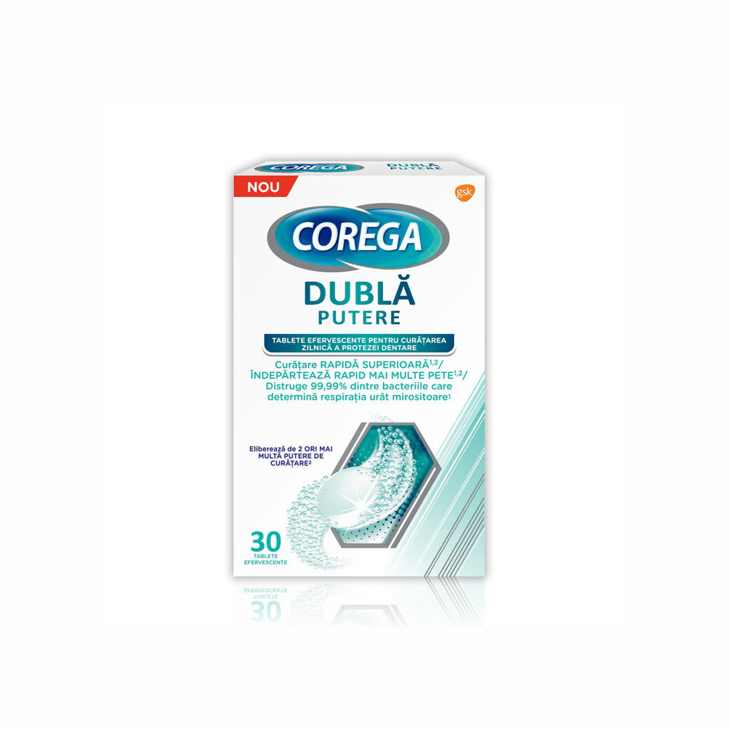 Corega Dubla Putere 30 tablete efervescente