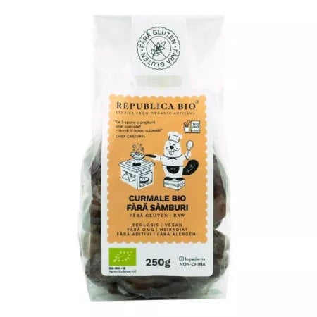 Curmale BIO fara samburi, 250g Curmale BIO fara samburi, 250g