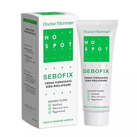 Dr. Fiterman No Spot Sebofix crema hidratanta seboreglatoare, 50ml