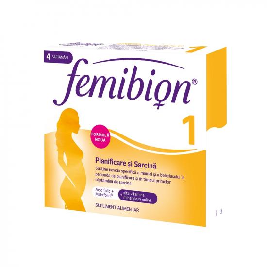 Femibion 1 - Planificare si Sarcina, 28 comprimate filmate