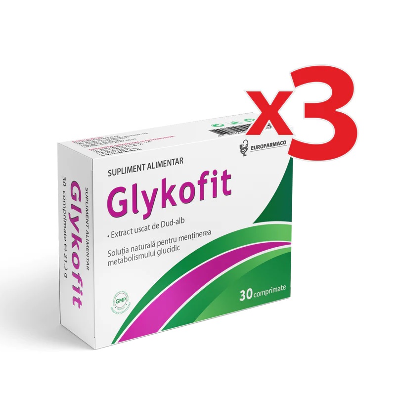 Glykofit pachet 3 x 30 compr.