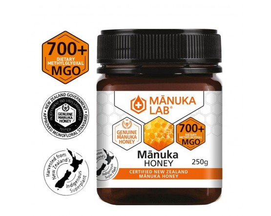Miere de Manuka MANUKA LAB, MGO 700+ Noua Zeelanda, 250 g, naturala Miere de Manuka MANUKA LAB, MGO 700+ Noua Zeelanda, 250 g, naturala