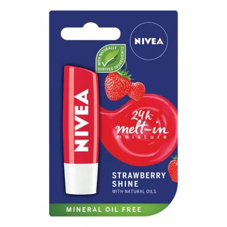 Nivea balsam de buze cu aroma de capsuni, 4.8g