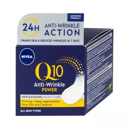 Nivea Q10 crema antirid de noapte, 50ml Nivea Q10 crema antirid de noapte, 50ml