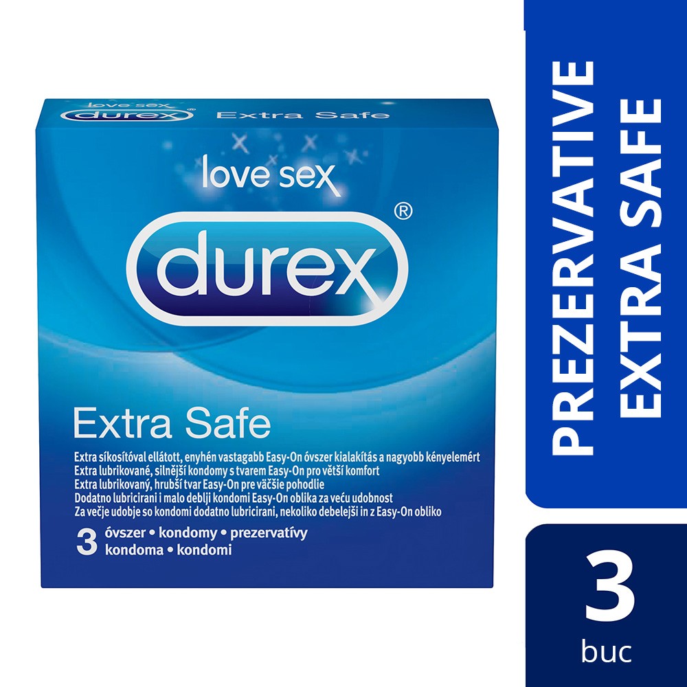 Prezervative Durex Extra Safe 3 bucati