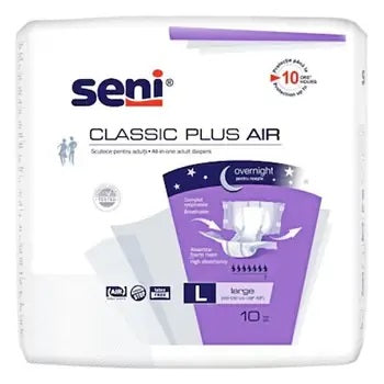 Seni Classic Air Plus scutece adulti Large, 10 buc.
