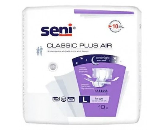 Seni Classic Air Plus scutece adulti Large, 10 buc.