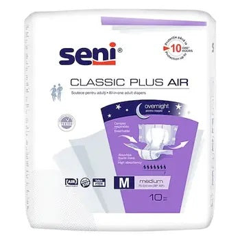 Seni Classic Air Plus scutece adulti Medium, 10 buc. Seni Classic Air Plus scutece adulti Medium, 10 buc.