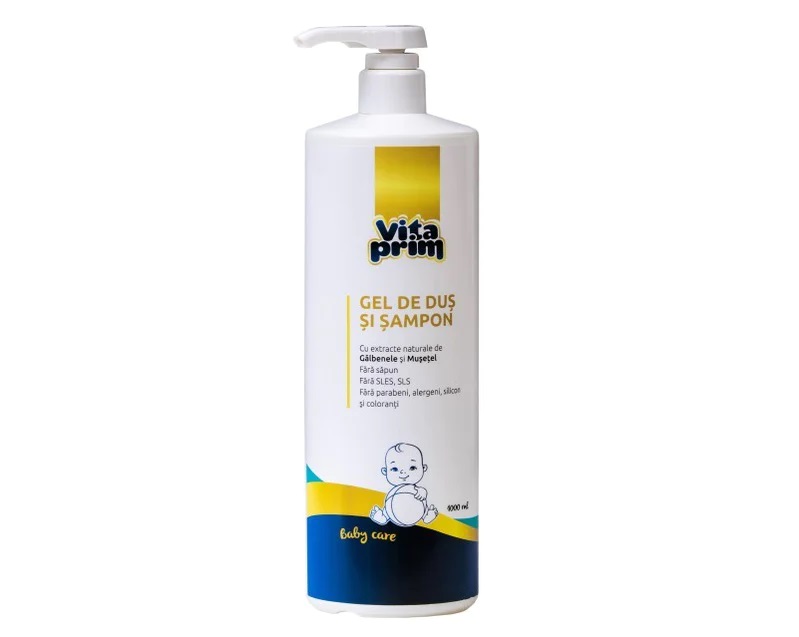 Vitaprim Baby Care Gel de duş şi şampon 1L