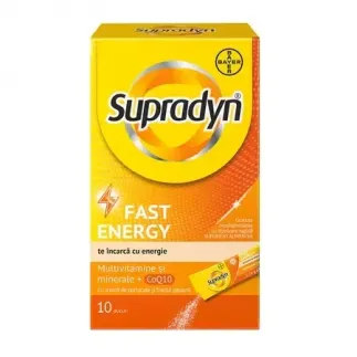Supradyn Fast Enegy CoQ10 granule, 10 plicuri