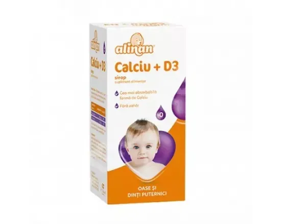 Alinan calciu + D3 sirop 150ml