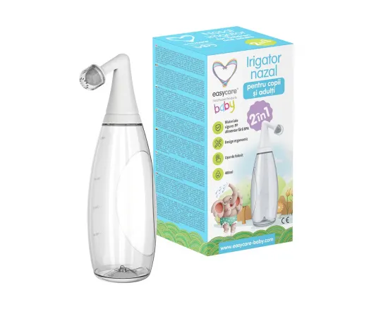 Easycare baby irigator nazal 2in1 pentru copii si adulti, 400ml