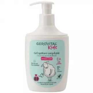 Gerovital Kids gel spalare corp si par Hydra-care, 300ml