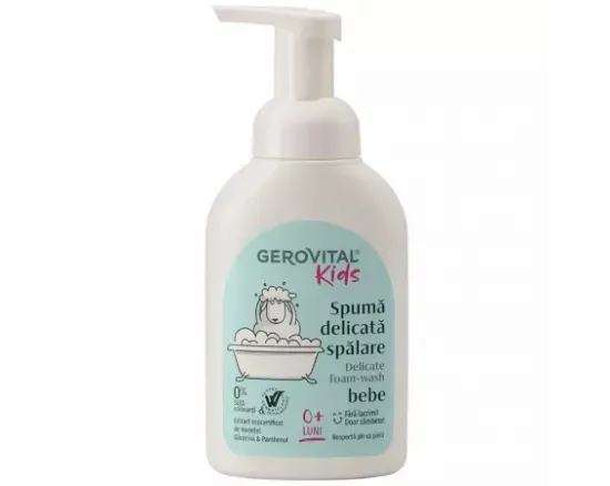 Gerovital Kids spuma delicata pentru spalare bebe, 300ml 7530