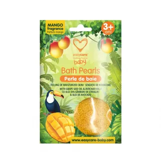 Easycare baby perle baie cu parfum de mango, cu uree, ulei seminte de struguri/avocado, 75g
