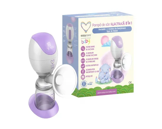 Pompa de san electrica 2in1 portabila Easycare baby