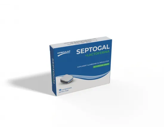 Septogal + Lactoferina x 18 compr. Septogal + Lactoferina x 18 compr.