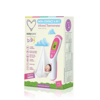 Termometru digital Easycare baby non-contact infrarosu 6 in 1 roz