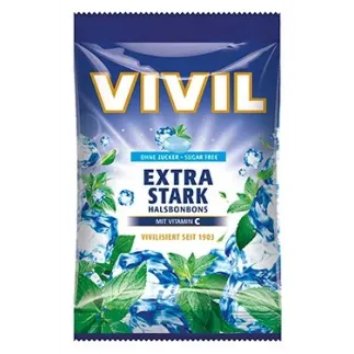 Vivil bomboane extra stark cu vitamina C fara zahar, 60g