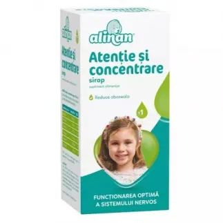 Alinan atentie si concentrare sirop, 150ml