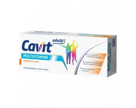 Cavit adulti multivit.caise x 20 tab.mast. Cavit adulti multivit.caise x 20 tab.mast.