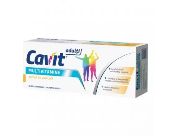 Cavit adulti multivit.vanilina x 20 tab.mast. Cavit adulti multivit.vanilina x 20 tab.mast.