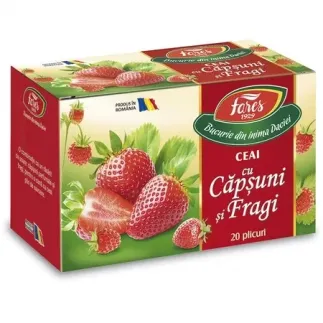 Ceai aromfruct capsuni+fragi x 20 plic.