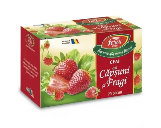 Ceai aromfruct capsuni+fragi x 20 plic. Ceai aromfruct capsuni+fragi x 20 plic.