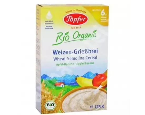 Topfer cereale gris mere, banane 175g 60455