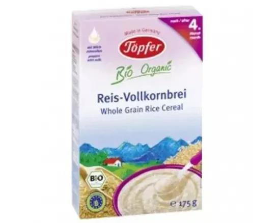 Topfer cereale orez integral 4 luni 175g 60463