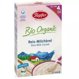 Topfer cereale orez, lapte, 4 luni, 200g, (60452)