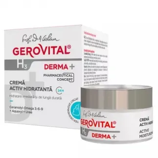 Gerovital H3 Derma+ crema activ hidratanta 24h, 50ml 380