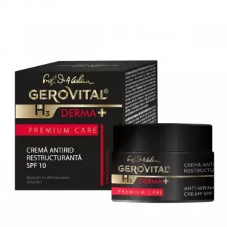 Gerovital H3 Derma+ Premium Care crema antirid restructuranta SPF10, 50ml 4790