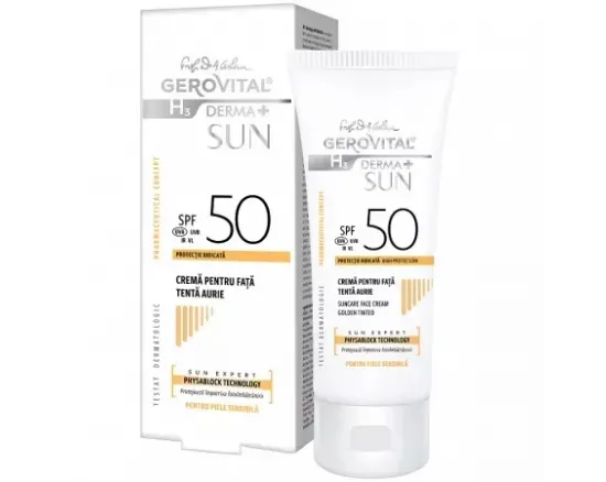 GH3 derma+ sun cr.fata tent.aur.SPF50 50ml 46780