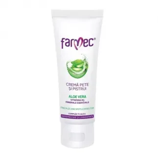 Farmec crema pentru pete si pistrui cu aloe vera, 50ml, 6180