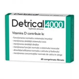 Detrical D3 4000UI, 60 comprimate filmate