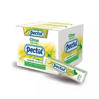 Pectol drops aroma citrice, ulei esential eucalipt, mentol si vitamina C fara zahar, 31g