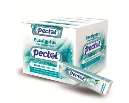 Pectol drops cu ulei esential de eucalipt, mentol fara zahar, 31g