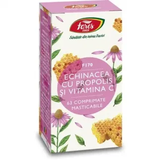 Echinacea cu propolis si vitamina C, 63 comprimate