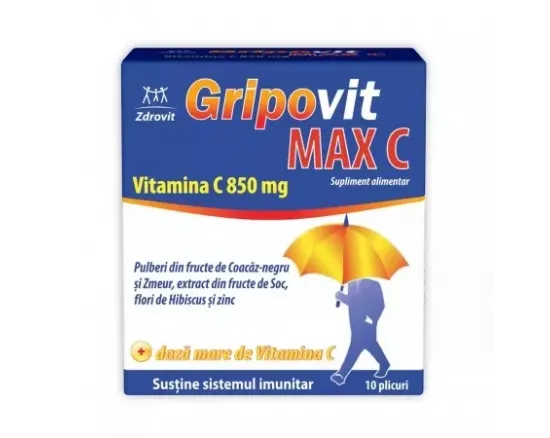 Zdrovit gripovit Max C x 10 plic