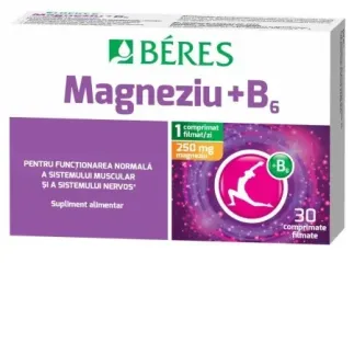 Beres Magneziu + B6, 30 comprimate filmate