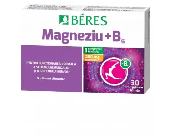 Beres Magneziu + B6  x 30 compr.film.