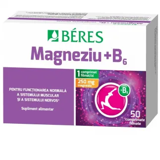 Beres Magneziu + B6, 50 comprimate filmate