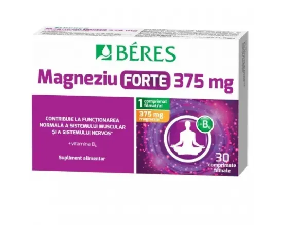 Beres Magneziu forte 375mg+B6 x 30 compr.film.